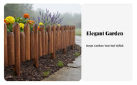 Decorative Landscape Border Anti Flexible Wood Garden Fence for Patio