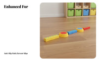 Stepping Stone and Balance Beam Set Textured Surface Kids Balance Set Anti-Slip Base Sensory Integration Stumps for Young Children
