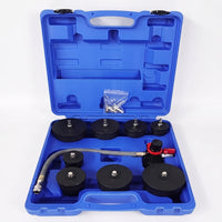 9 Pieces Stepped Turbocharger Boost Leak Tester Kit Heavy Duty Turbo Pressure Tester Kit with Pressure Gauge Portable Turbo Leak Test Tool Adjustable for Mechanics
