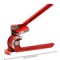 Angle Scale Copper Tube Bender Knurled Grip Bending Tool Red Metal