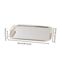 Serving Tray with Handles Smooth Bar Tray Large for Tabletop
