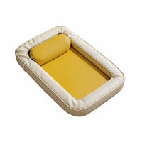 Breathable Material Cooling Pet Bed Reversible Design Cooling Pet Mat Non-Slip Bottom Washable Cat Bed Pressure Relief for Cats, Dogs, All Seasons, Summer