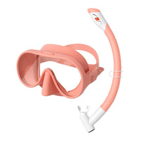 Food-Grade Silicone Kids Snorkel Set with Tempered Glass Adjustable Childrens Snorkel Mask with Splash Guard Easy to Use Kids Snorkeling Set Waterproof for Youngsters