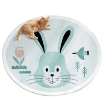 Cartoon Round Area Rug for Kids' Room, Bedroom, Computer Chair, or Hanging Basket Chair