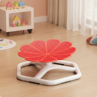 Flower-Shaped Swivel Chair Textured Sensory Swivel Chair for Playroom