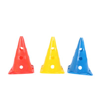 30cm Square Base Training Cones with Holes for Soccer and Sports Drills
