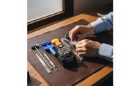 15 Pieces Multifunctional Watch Repair Kit Portable 15 Piece Watch Repair Tool Kit Easy to Use for Hobbyists