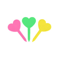 Heart-shaped Garden Plant Markers for Succulents and Seedlings, Random Colors