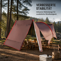 Outdoor Waterproof Sunshade Tarp for Beach Camping and Events