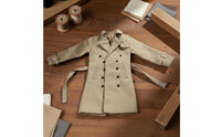 1/6 Scale Long Coat Realistic Intricacy 1/6 Scale Figure Coat Miniature Overcoat Cloth Material Miniature Action Figure Jacket