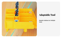 High Hardness ABS Plastic Straight Hole Drill Guide Precise Positioning Woodworking Hole Multifunctional for Woodworkers, Carpenters