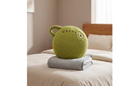 2-in-1 Pillow Blanket Wearable Pillow with Blanket Foldable Cushion for Car, Travel,
