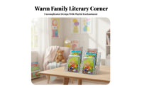 Transparent Picture Book Display Space-Saving Transparent Book Rack Multicompartment