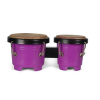 Tunable Bongos Glossy Bongo Drums Sturdy Bongo Pair Portable for Rhythm Practice, Home Play