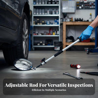 Under Vehicle Inspection Mirror Telescoping Handle Telescopic Inspection Mirror with Illuminating Includes Carrying Bag
