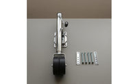 Side-Wind Crank Hauling Vehicle Trailer Support Wheel Wheel Metal Construction Caravan Trailer Support Wheel Wheel Steel Swivel Hauling Vehicle Support Stand Mounting Hardware