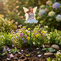 4 Pieces Fairy Garden Figurines Easy to Install Garden Fairy Decoration Cute