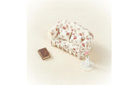 1:12 Scale Floral Loveseat Includes 2 Pillows Dollhouse Two-Seater Sofa Handmade Small Floral Pattern Sofa for Collectors, Hobbyists