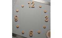 Wood Grain Self-Adhesive Clock Numerals Easy to Install Craft Supply
