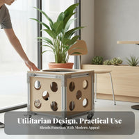 Space-Saving Rolling Plant Cart Multi-Purpose Rolling Planter with Container Industrial Design Flower Pot Holder Heavy-Duty for Cafe Owners, Apartment Dwellers, Coffee Shop, Indoors, Balcony, Living Room
