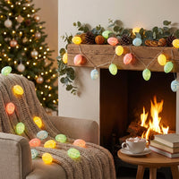 Eggs Cracked Eggs Fairy Lights Battery-Operated Holiday Decoration for Families, Party Planners, Indoor, Bedroom, Outdoor