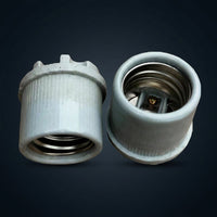 Bulb Holder with High Temperature Resistant Ceramic, E40 Lamp Holder for 25A Rated Current, Waterproof Outdoor Design, Fishing Light Socket
