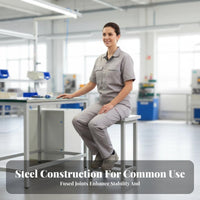 Long-Lasting and Sturdy Rectangular Folding Utility Table Easy to Clean Workplace Equipment Rust-Proof Finish Portable Furniture Multi-Functional for Office Employees, Homeowners, Workshop, Cafeteria, Conference Room, Indoor Gatherings