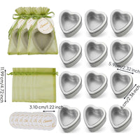 25 Pieces Heart-Shaped Tin with Clear Window Lid Compact Heart-Shaped Container with Lid Lightweight for Wedding
