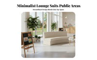 Modern design Curved Sectional Sofa Piece Creative Shape Public Seating high-resilience Foam configurable Couch No Assembly Required for Parents, Visitors, Business Clients, Kindergarten, Waiting Room, Reception Area, Office