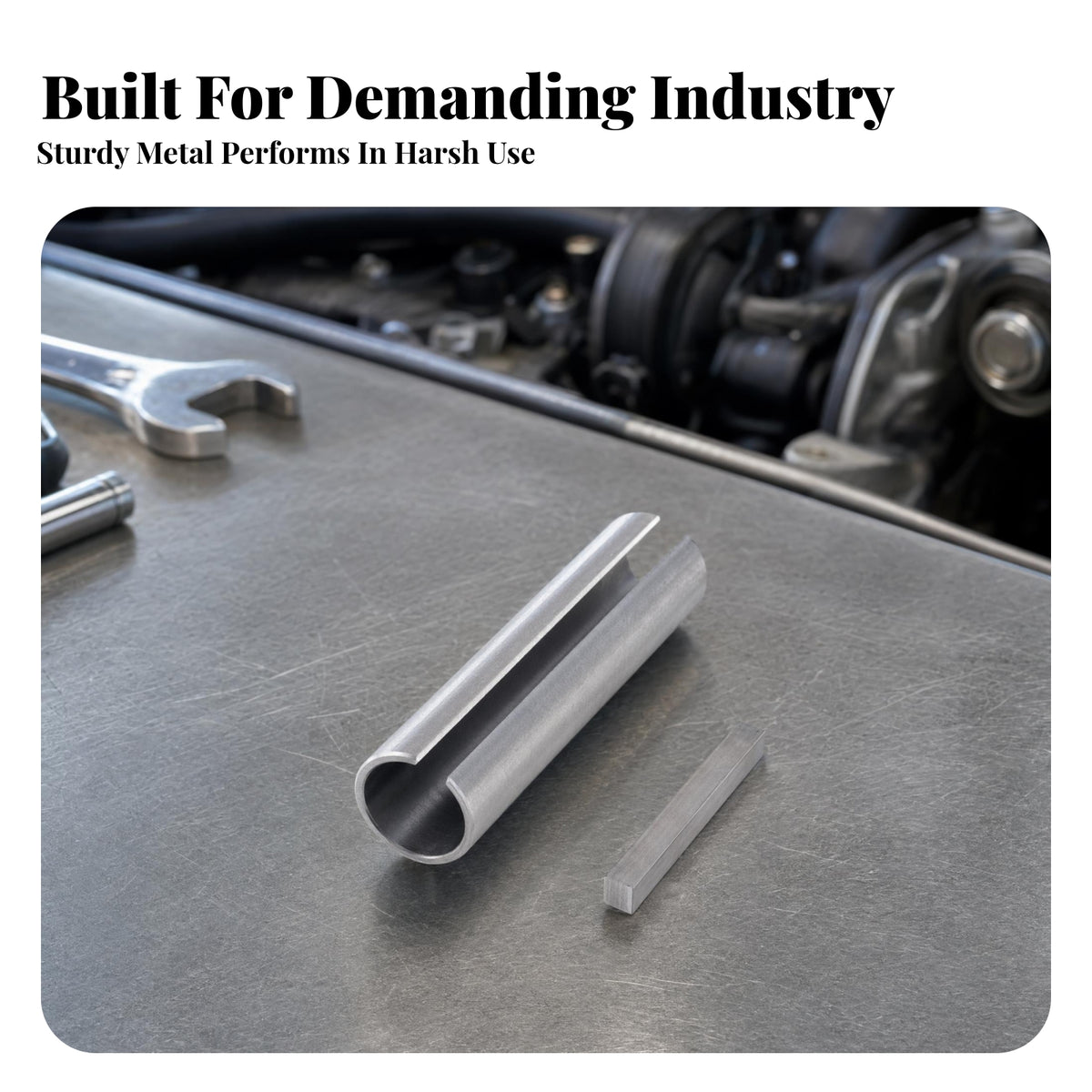 Cylindrical Split Reducer Sleeve Pulley Bore Reducer Sleeve Silver