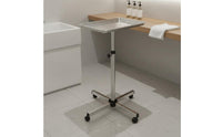 Salon Rolling Tray on Wheels with Adjustable Height, Hair Stylist Tray