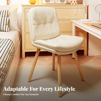 Hardwood Wood Frame Woven Seat Side Chair Comfortable Seating Furniture Ergonomic spinerest Vanity Stool long-lasting for Young Adults, Home Workers, Bedroom, Dorm Room, Study Area, Kitchen