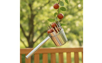 Stainless Steel Fruit Picker with Metal Cup Toothed Fruit Picker Rust-Resistant Tool Manual for Harvesting