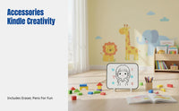 Children's Whiteboard, Double-Sided Erasable Drawing Board, Stand Note Board for Home and School