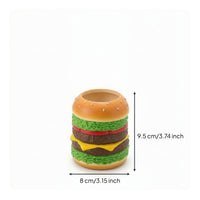 Cute Hamburger Pen Holder Decorative Burger Pencil Holder Practical Pen Stand Stylish for Students