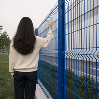 Outdoor Fence, Outdoor Barrier, Animal-Proof Net, Low Carbon Steel, Green, 60x60mm Mesh, 3D Bending Process