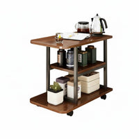 Movable with casters C-Shaped Rolling Stand Multi-Functional Living Room Furniture Space-Saving Design End Table Lower Storage Shelf for Apartment Dwellers, Homeowners, Remote Workers, Small Spaces, Bedroom, Home clearice
