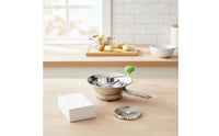 Stainless Steel Food Grinder Polished Metal Hand-Operated Grinder Compact