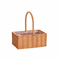 Handmade Woven Basket Multiuse Basket with Handle for Table Decoration