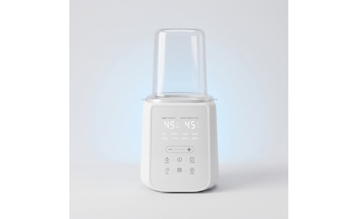 Touch-Control Baby Bottle Warmer with Digital Display Electric Bottle Warmer with Clear Cover Safe Hygienic for Kitchen