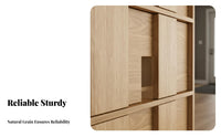 Entryway Console Cabinet Multifunctional Wooden Multi-Drawer Cabinet Sturdy Construction Wooden Credenza with Drawers for Homeowners, Hallway, Kitchen