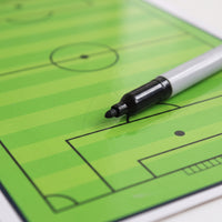 Soccer Clipboard with Marker Wipeable Soccer Board Rewritable Instructor Board for Coaches, Match Planning