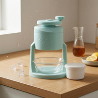 Manual Shaved Ice Machine Detachable Manual Ice Crusher Stainless Steel Blade