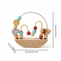 Educational Wooden Creature Bead Maze Easy to Grasp Creature Bead Maze Sensory Development Early Learning Toy Screenwithout Screens for Toddlers