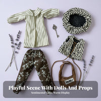 30cm Doll Clothes Set Fashionable Design BJD Doll Clothes Detailed Craftsmanship Miniature Fashion Set for Hobbyists