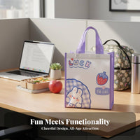 Insulated Bento Tote Waterproof Insulated Meal Pouch Reusable for Office Workers