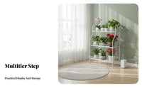 Floor-Standing Multi-Tier Plant Shelf Indoor & Outdoor Use 6-Tier Ladder Stand Space-Saving Display Rack Sturdy Construction for Gardeners, Balcony, Living Room, Patio, Corner
