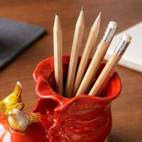 Ceramic Boot Planter Opening Top Boot Planter Raised Texture Decorative Container