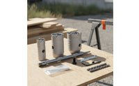 Multi-Size Wall Hole Opener Kit Allall-in-One Hole Saw Kit with Connecting Rod Versatile Tool Heavy-Duty for Electricians