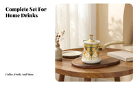 Long-Handled Coffee Pot Secure Lid Tea Server Multifunctional Kitchenware